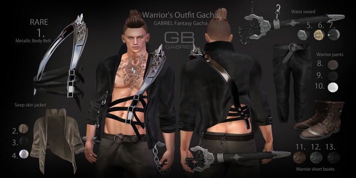 1.::GB::Metallic Body Belt / RARE (Slink)