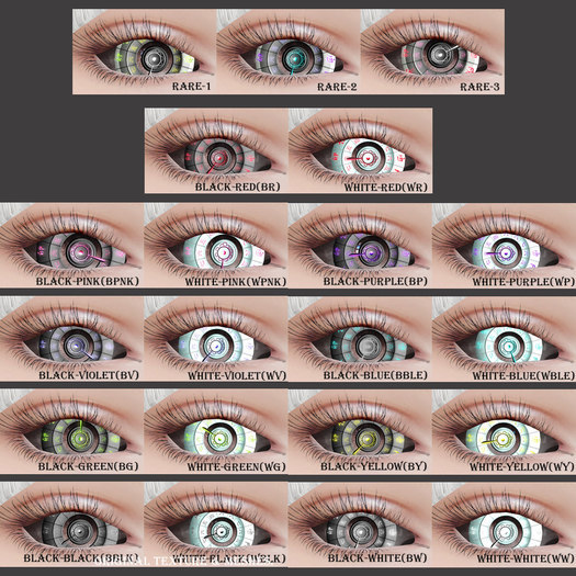 *N*J-Clock Eye Lenz #Wble<box> (White Blue)