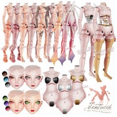 *Tentacio* Galatea Doll. Body Inked Natural