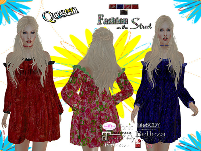 Queen Dress W/Hud