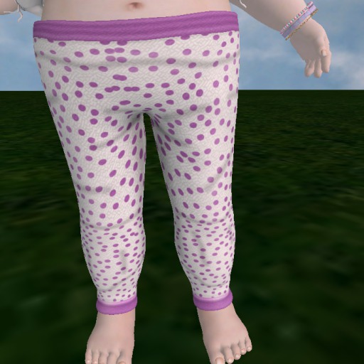 Purple Dotted Leggings for Totsipop Infant, Baby, Toddler