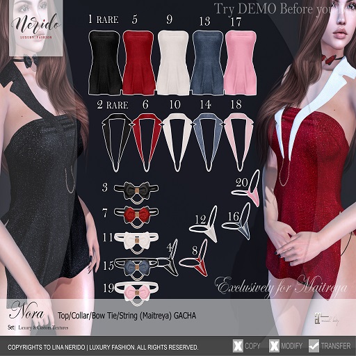 ~Nerido~ Nora Indigo Set (Maitreya)