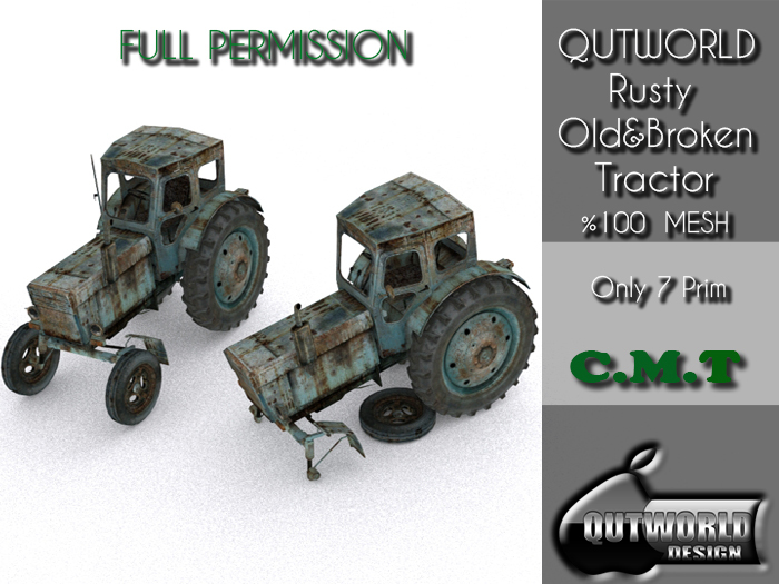 .::QUTWORLD Rusty Old & Broken Tractor::.FP 