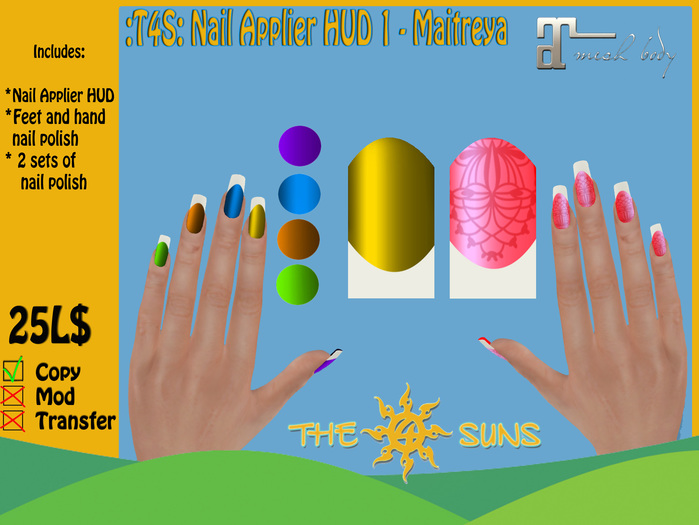 :T4S: Nail Applier HUD 1 - Maitreya