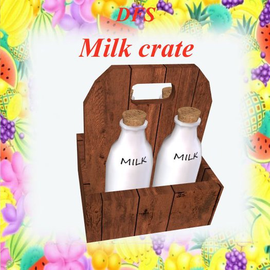 milk crate  DFS storage vendor crate texture fb