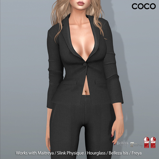 *COCO*_BlazerWithoutShirt_Black