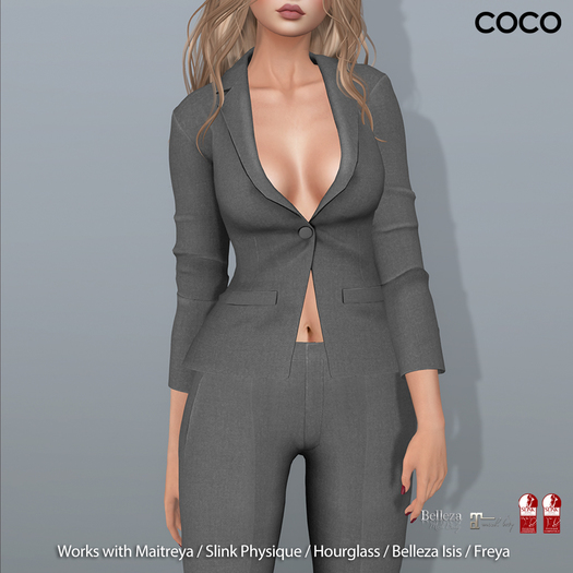 *COCO*_BlazerWithoutShirt_Grey