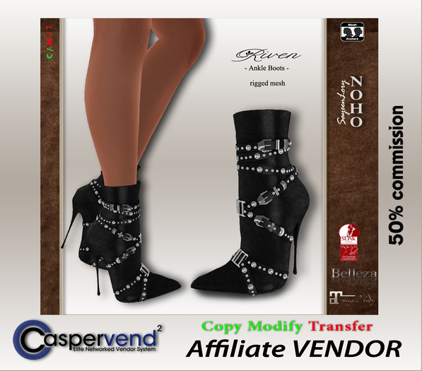! Affiliate Vendor [NOHO] - Riven Boots black