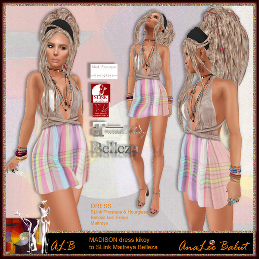 ALB MADISON dress kikoy - wearable Demo - SLink - Maitreya - Belleza by AnaLee Balut