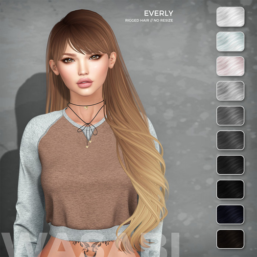 Wasabi // Everly Mesh Hair - B&W