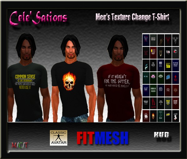 [CS] 35 Texture Change HUD Fitted Mesh Men's T-Shirt  