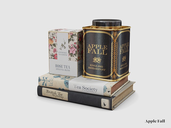 Apple Fall Tea Tins & Tea Books