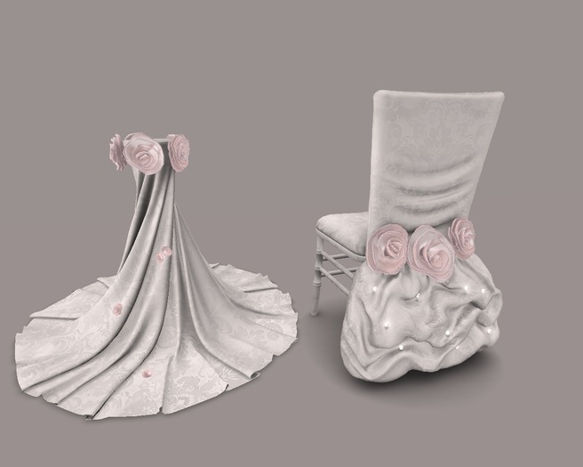 Wedding Chair II - Animated & Pillar II - Damask