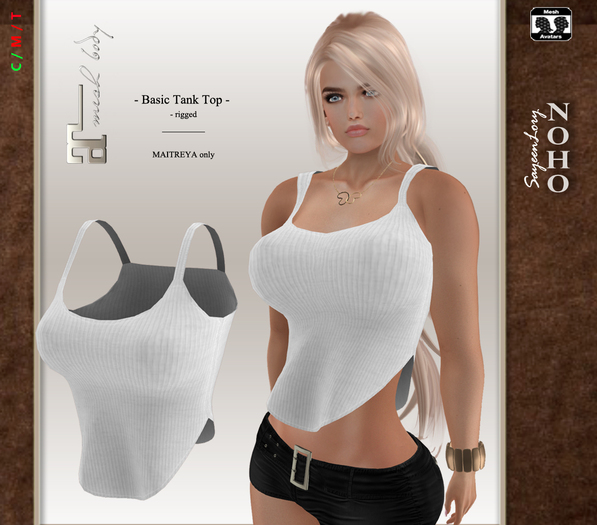 [noho] Basic Tank Top - Maitreya  white