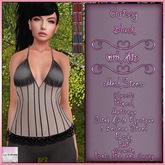 Chrissy Top With Hud Black