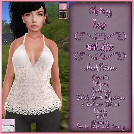 Chrissy Top With Hud Lace