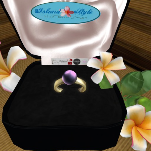 [ISD]Pink Tahitian pearl ring Ring GIFT BOX