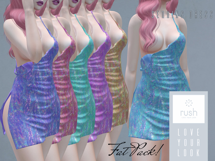 RUSH Sequins Dress Maitreya, Belleza, Slink FAT PACK - Dazzling Variety of Colors