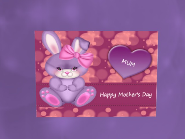 MagDilly, Bunny Mother's Day Card