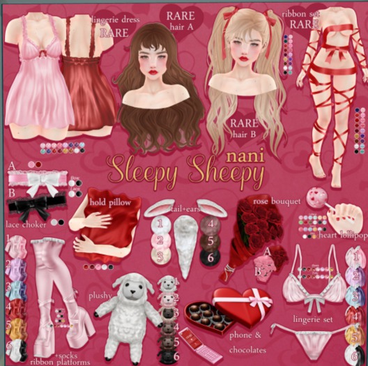 nani - sleepy sheepy - heart lollipop