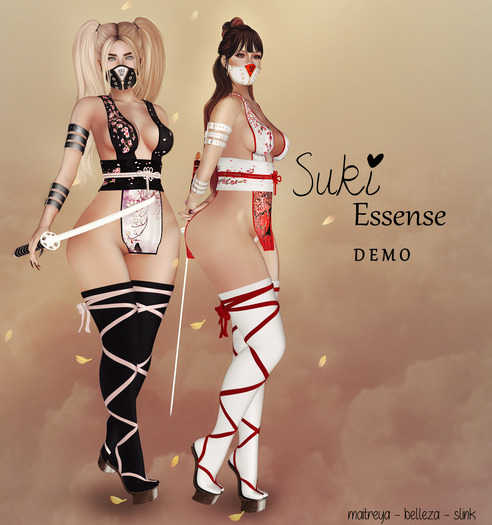 :ESSENCE:SUKI OUTFIT DEMO/BLACK/PINK