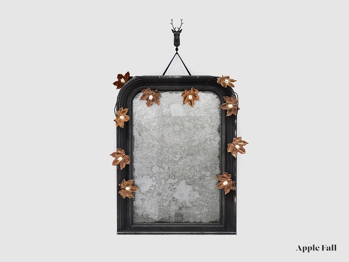 Apple Fall Copper Leaf Mirror