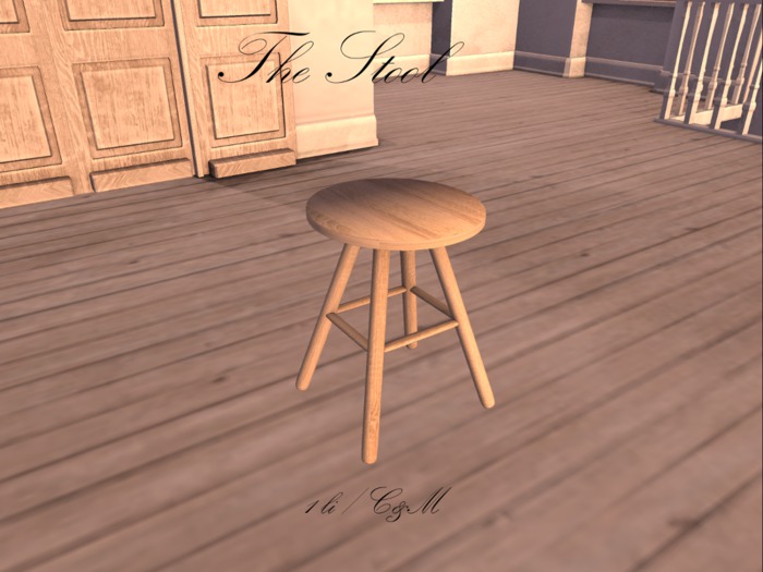 Stool (bright wood)