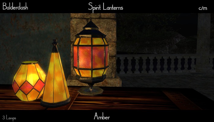 Balderdash - Spirit Lanterns - Amber 