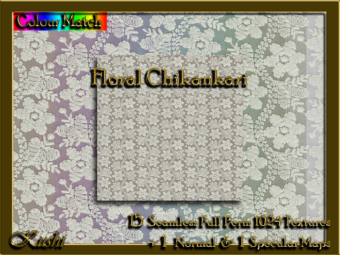 Floral Chikankari Textures
