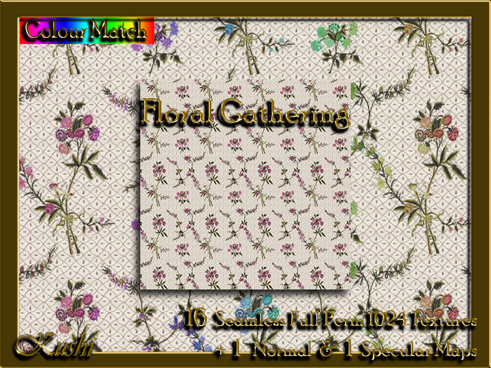 !Kushi! FloralGathering Textures -WEAR TO UNPACK