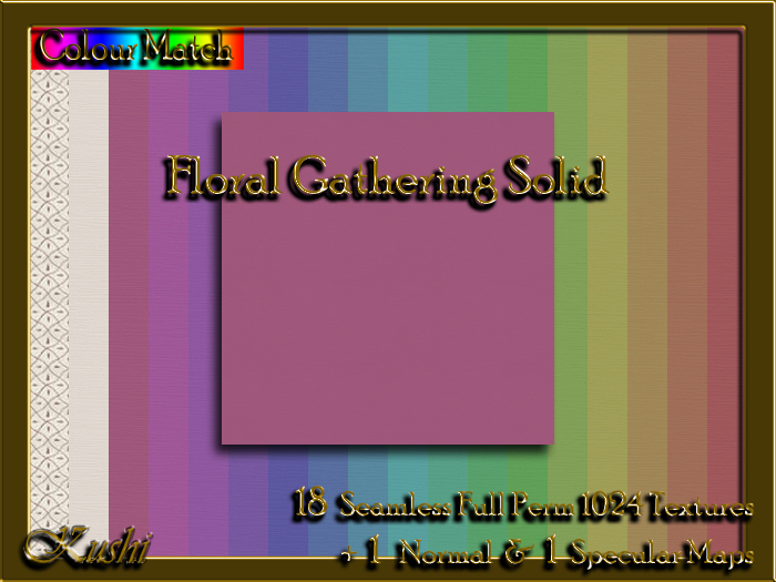 Floral Gathering Solid Seamless Textures