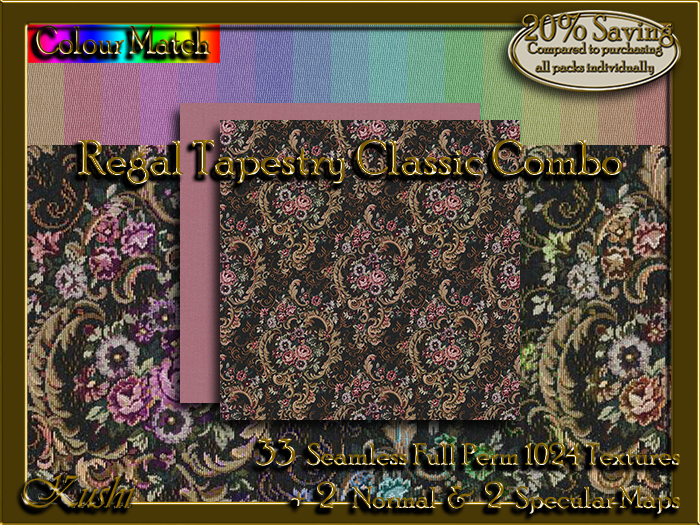 !Kushi! RegalTapestryCLASSICCOMBO Textures -WEAR TO UNPACK