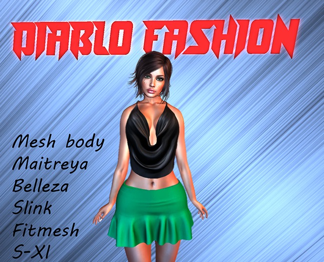 Diablo fashion Mini skirt Green