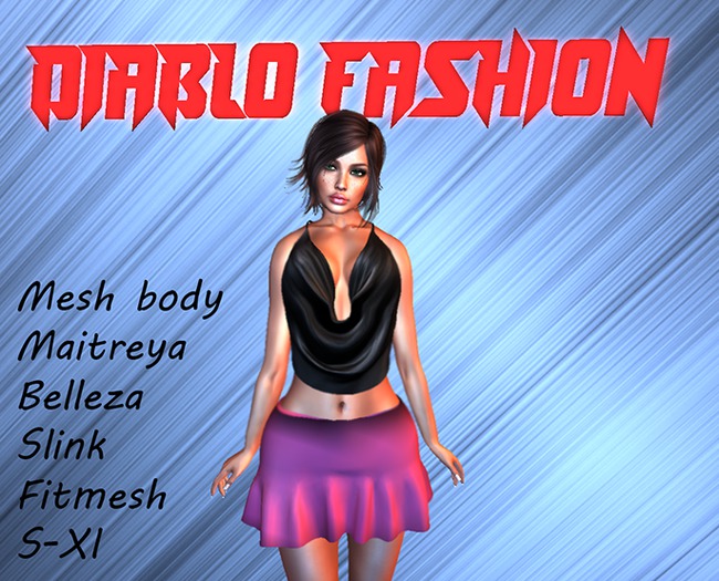 Diablo fashion Mini skirt Pink