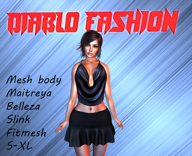 Diablo fashion neck top Stone 