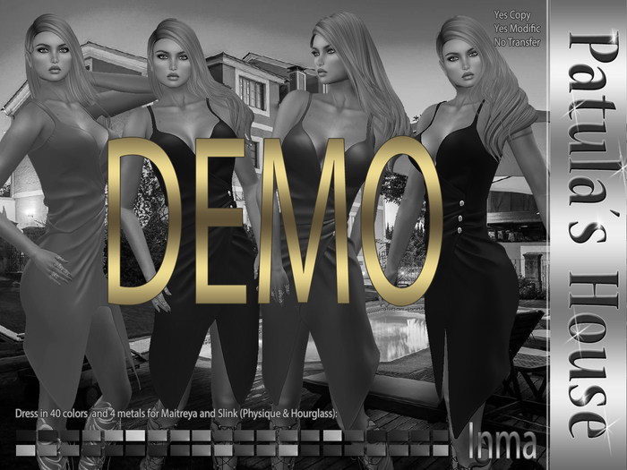 * (PH) Inma Dress (40 colors) DEMO.