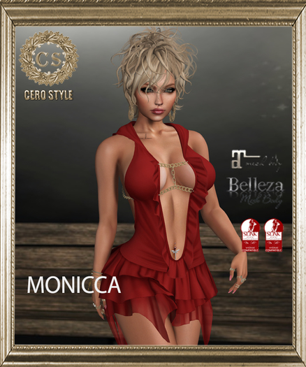 CERO STYLE Monicca Dress Red