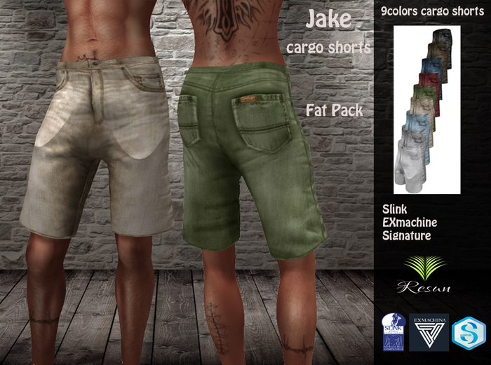 Res_Jake Cargo shorts Fat Pack