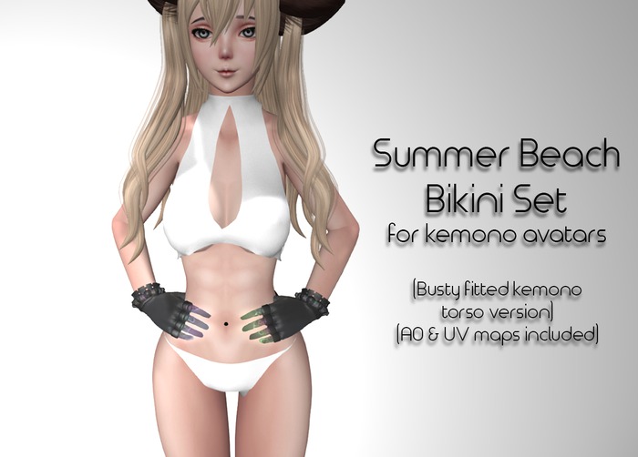 LMF Fitted Kemono Torso Summer Bikini Set (Busty)