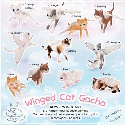 +Half-Deer+ Winged Cat - Standing