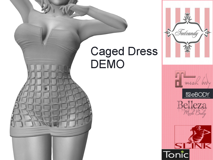 FOOT CANDY CAGED DRESS DEMO