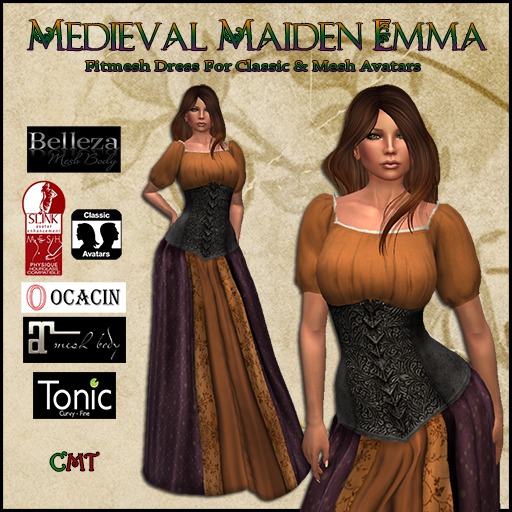 GW Medieval Maiden Emma - Orange