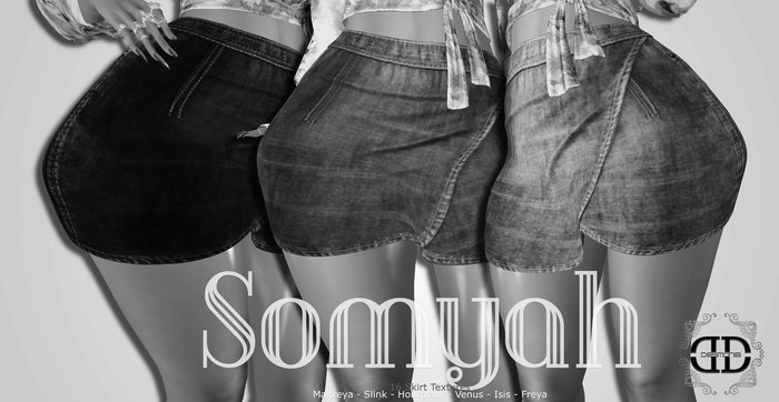 -Desmonia- Somyah Denim Skirt  Demo (Wear Me)