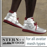 {JS} Mesh Sneakers - Red White + White - 2 pair