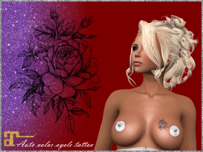 Flower auto color tattoo gift
