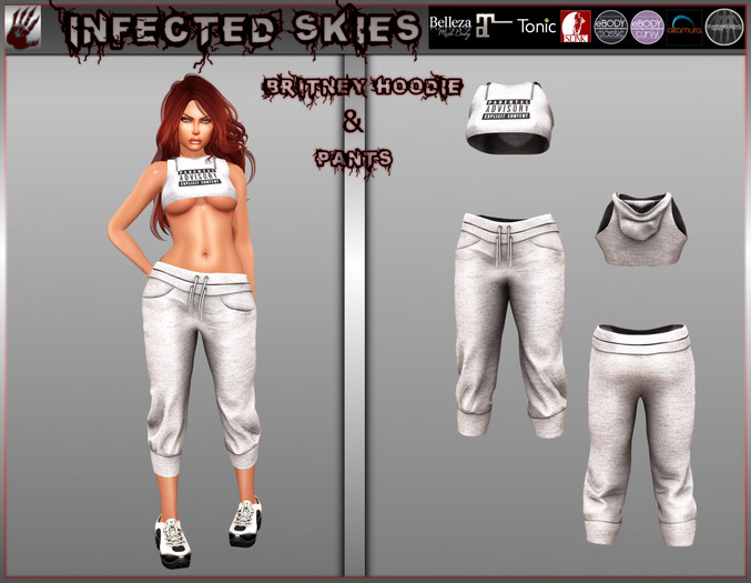 *IS* Britney Hoodie & Pants White  
