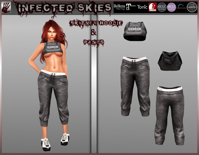 *IS* Britney Hoodie & Pants Black 