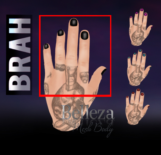 [BRAH.] Black Nails Applier-Jake