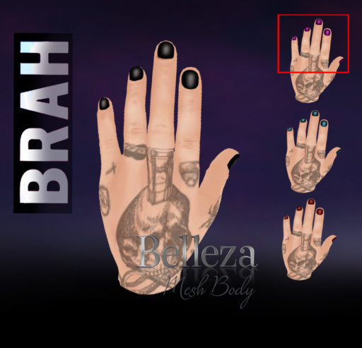 [BRAH.]Purple Nails Applie-Jake