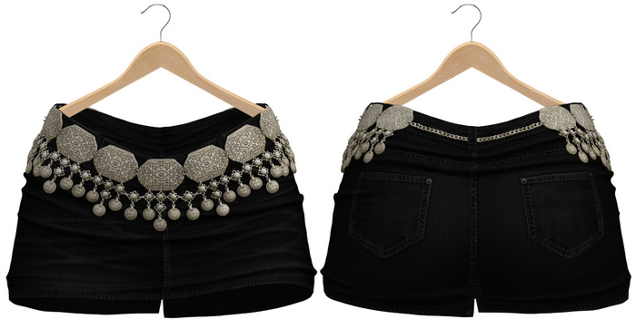 Blueberry - Calliope - Skirt & Belt - Black